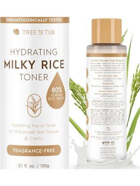 Hydrating Rice Toner for Glowing Skin | Ceramide NP & Niacinamide | 80% Rice